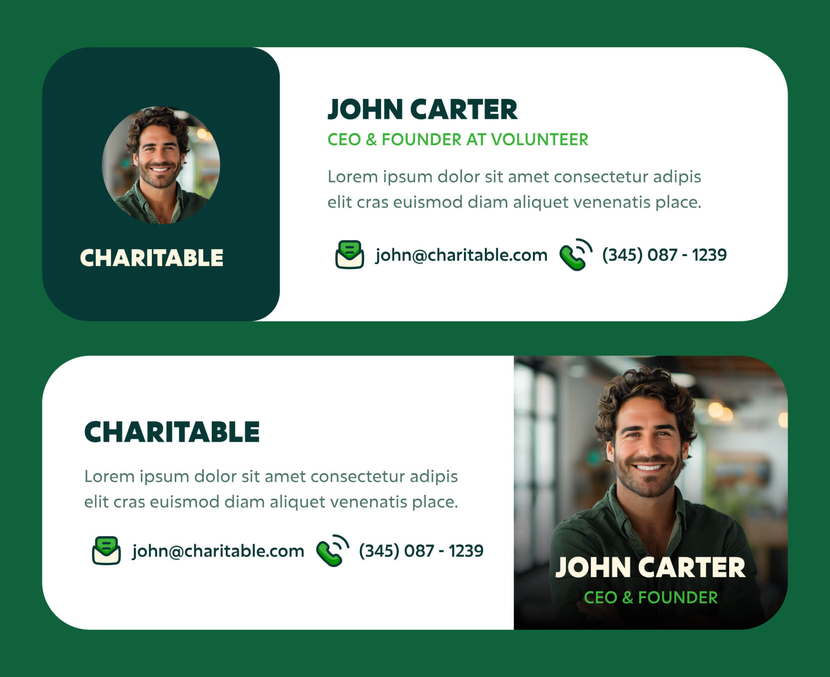 Charitable - Email Signature Included - Nonprofit Webflow Template