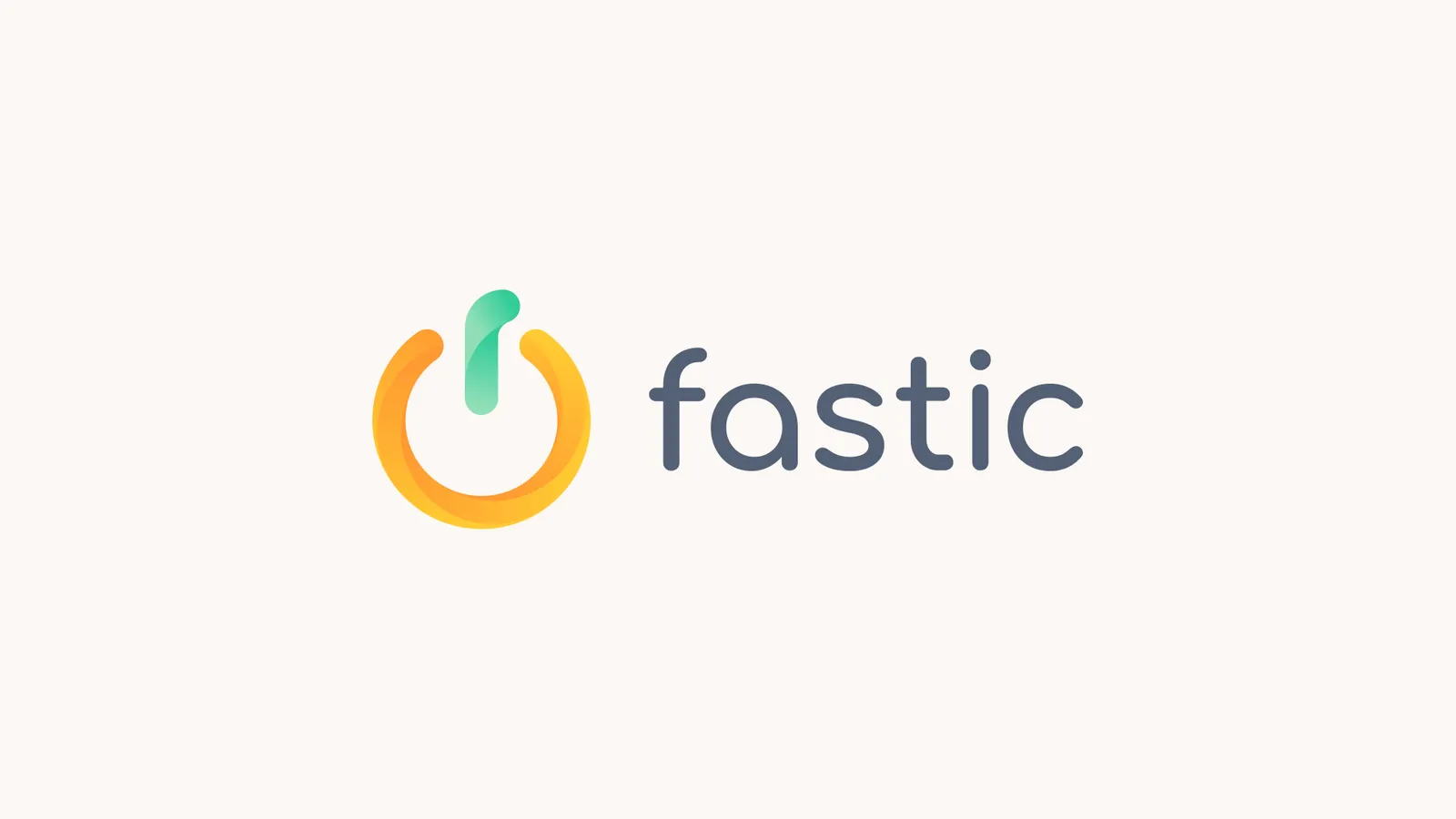 Fastic logo on light yellow background