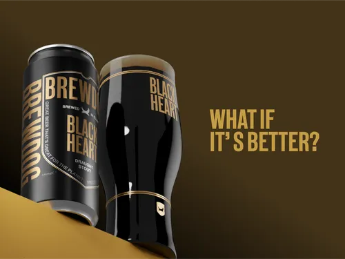 Video of an Animated Advertisement for BrewDog using rich golds and browns