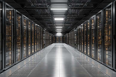 Person wearing a yellow safety vest packing items into a cardboard box on a table.