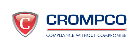 Crompco logo with a red shield and slogan Compliance Without Compromise.