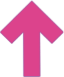 Bold pink upward-pointing arrow on a white background.