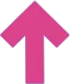 Bold pink upward-pointing arrow on a white background.