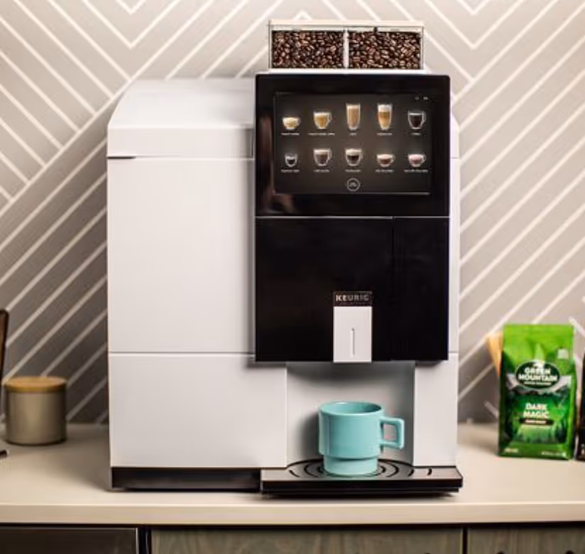 Machine à café professionnelle installée dans une entreprise à Québec