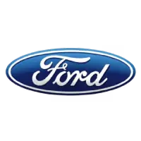 Ford brand logo in white script on a blue oval background.