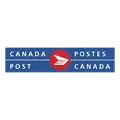 Canada Post logo with blue background, red and white arrow symbol, and bilingual text 'Canada Post' and 'Postes Canada'.