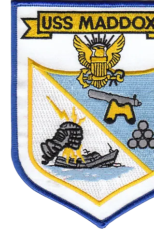 USS Maddox embroidered military patch