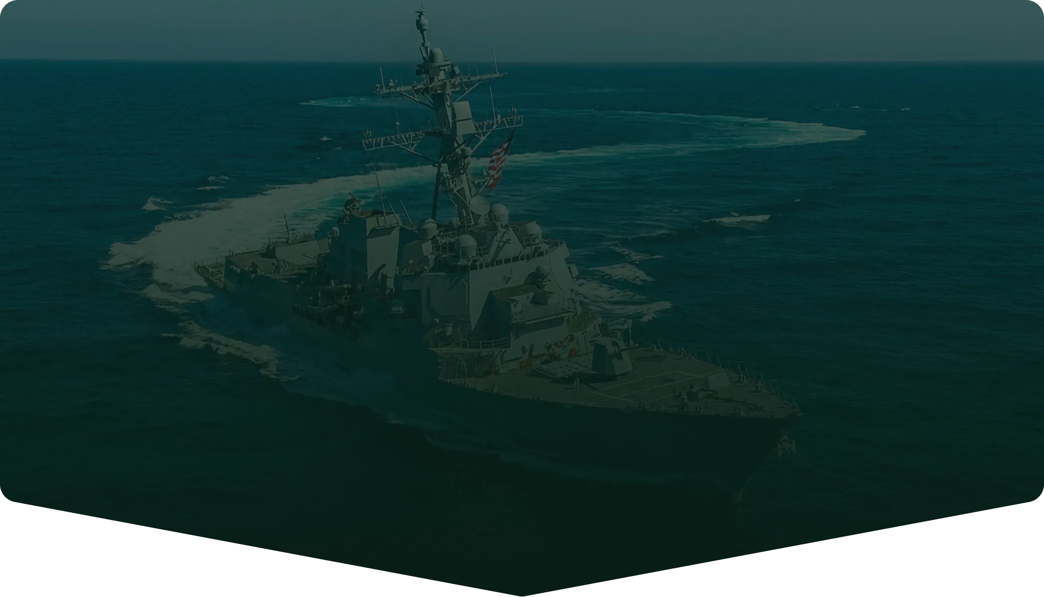 U.S. Navy ship sailing at sea