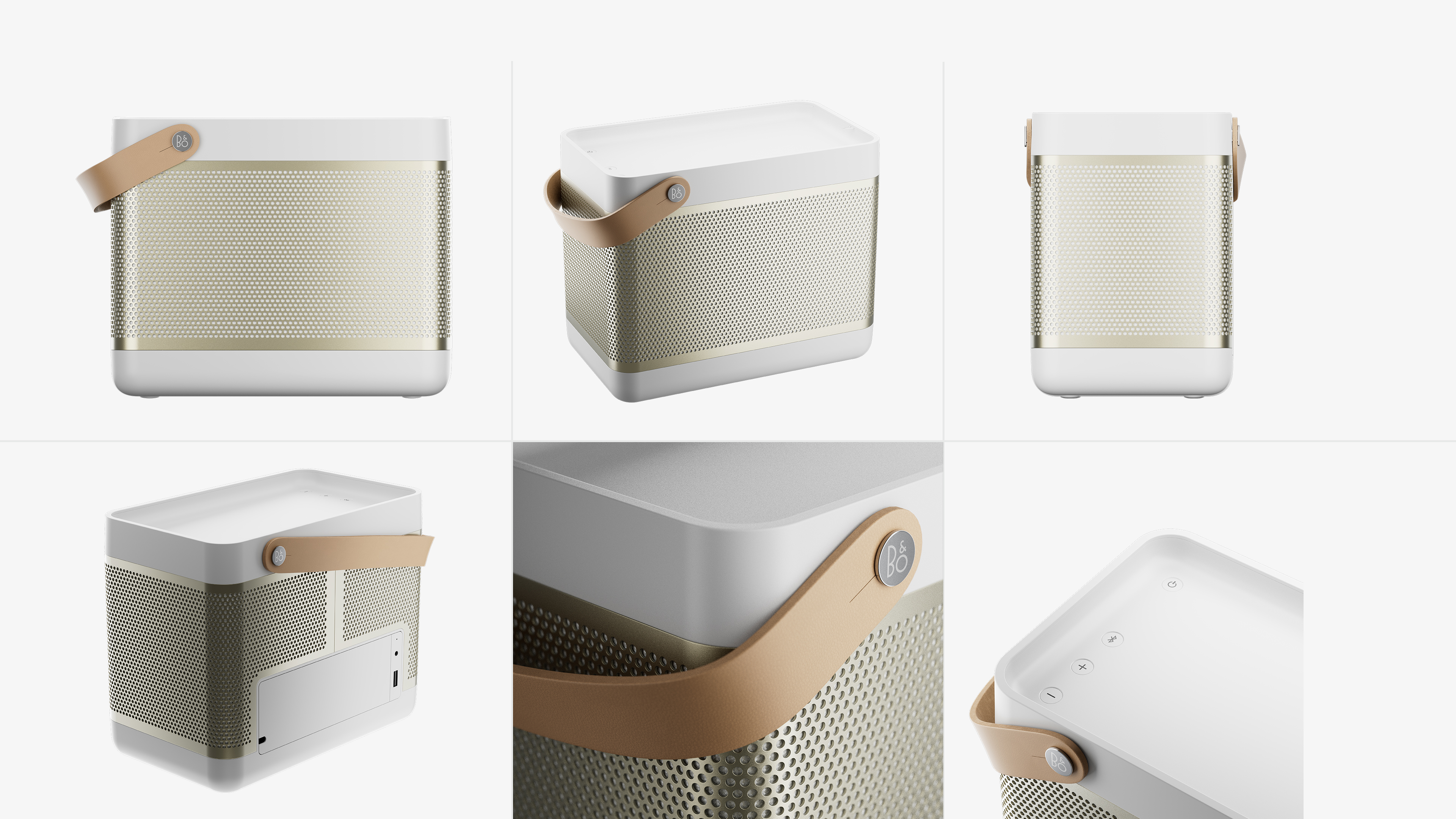 Pack de 6 rendus 3D packshot 3D d'une enceinte B&O