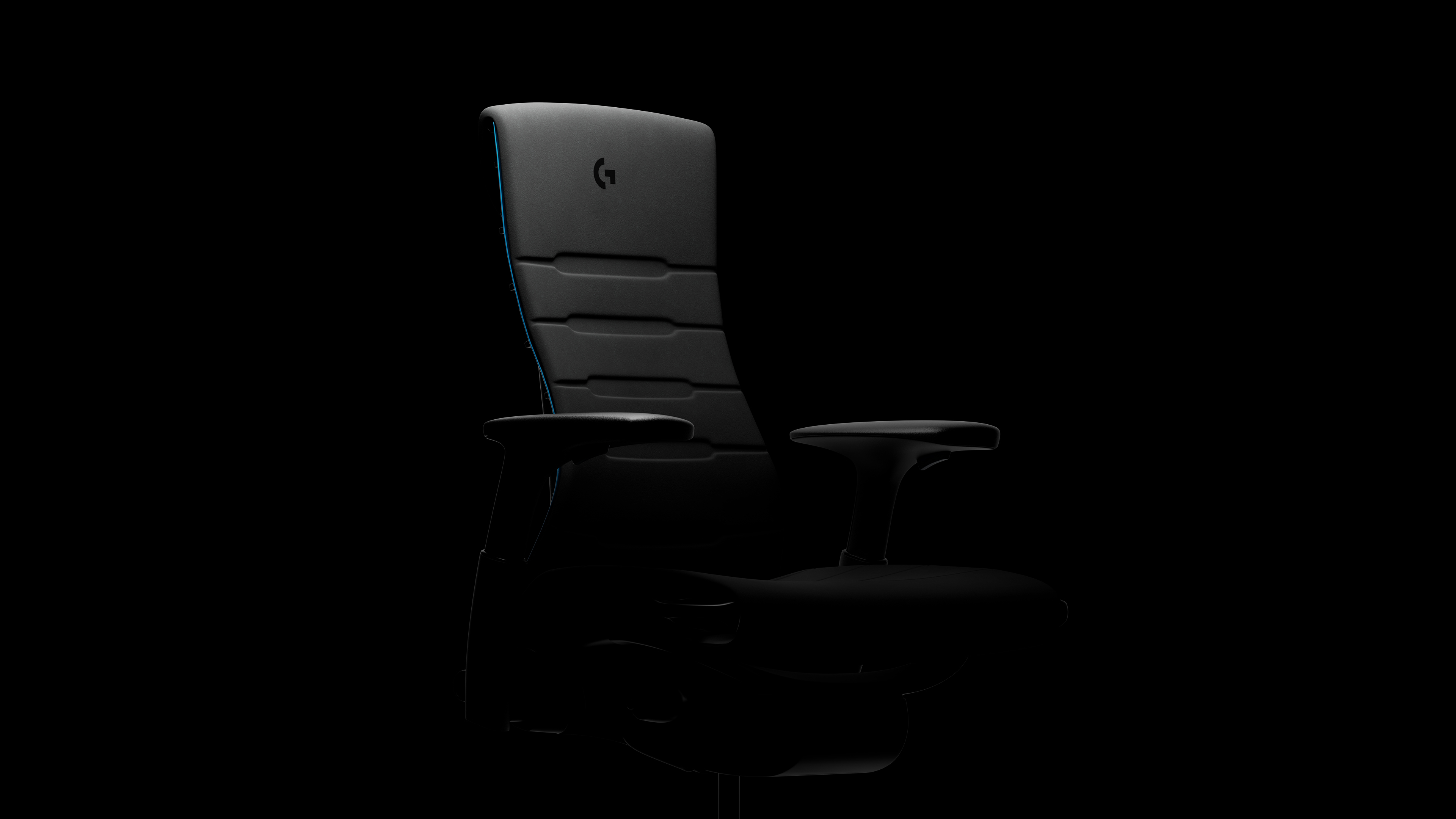 image 3D teaser d'une chaise de bureau gaming