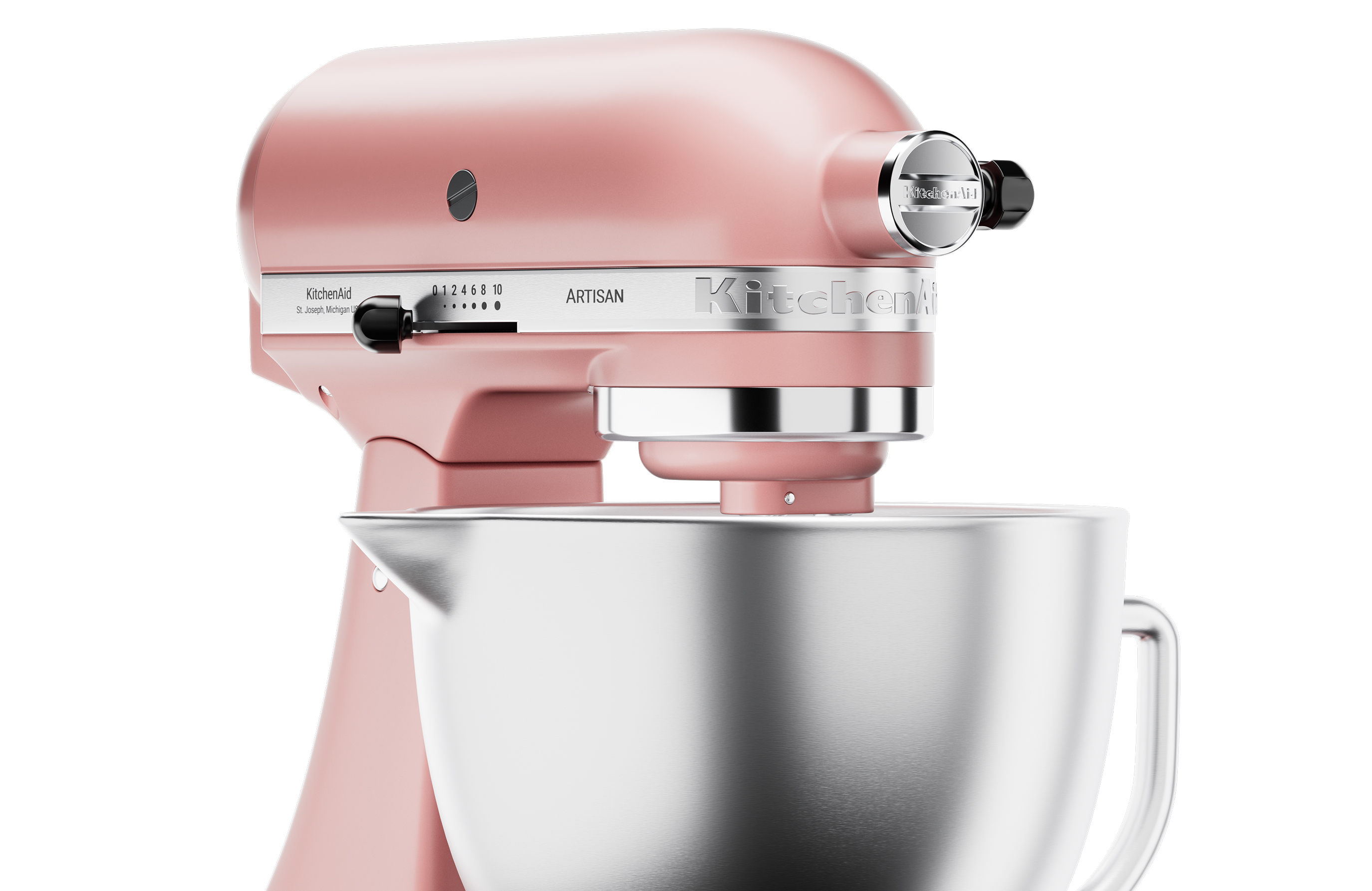 vue 3D zoomé d'un robot pâtissier KitchenAid