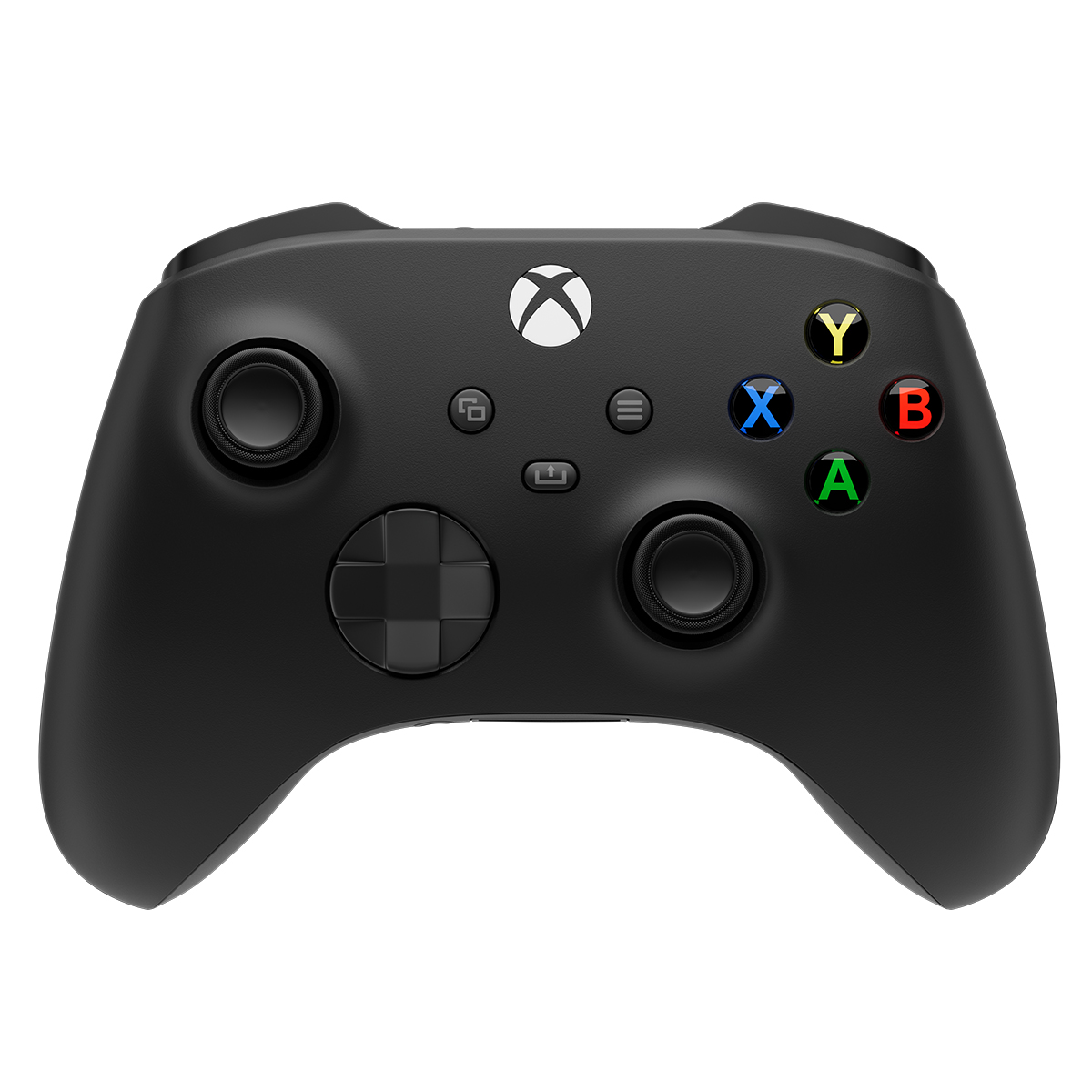 photo vue de face d'une manette xbox series noire