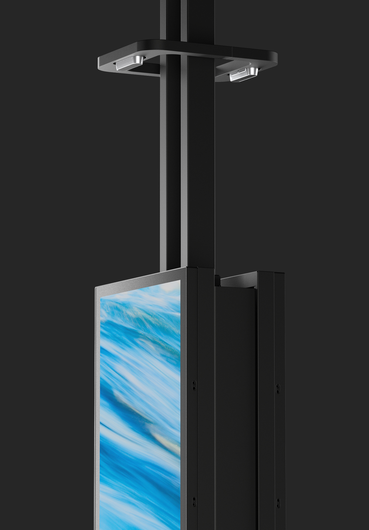 Image 3D d'un accessoire sans contact pour borne de commande