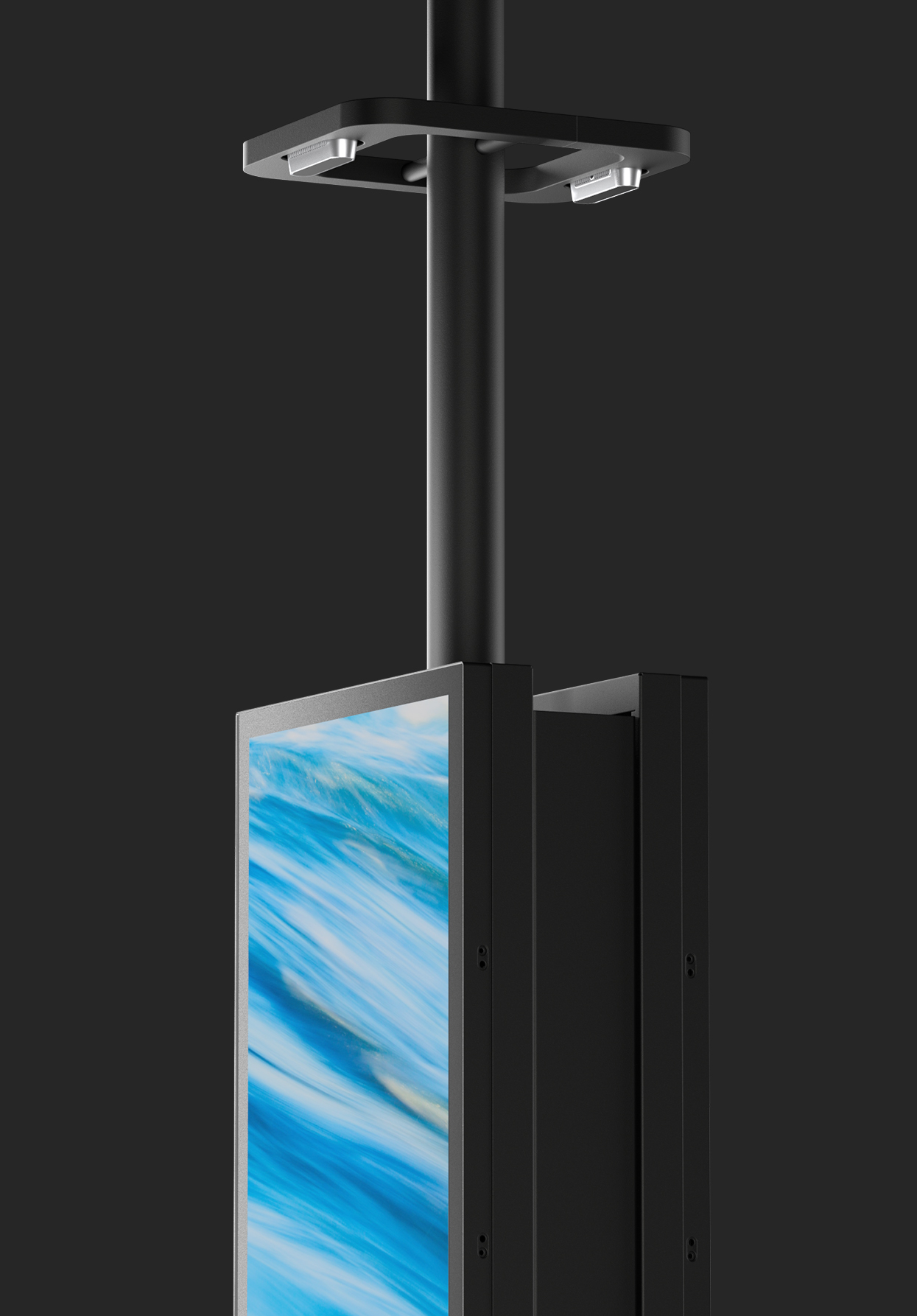 Image 3D d'un accessoire sans contact pour borne de commande