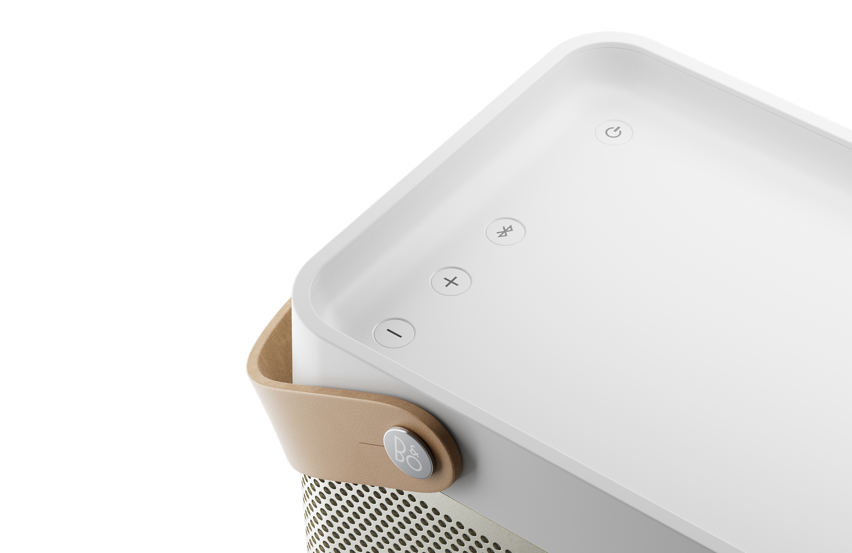 rendu 3D d'une enceinte Bose zoomé sur l'interface