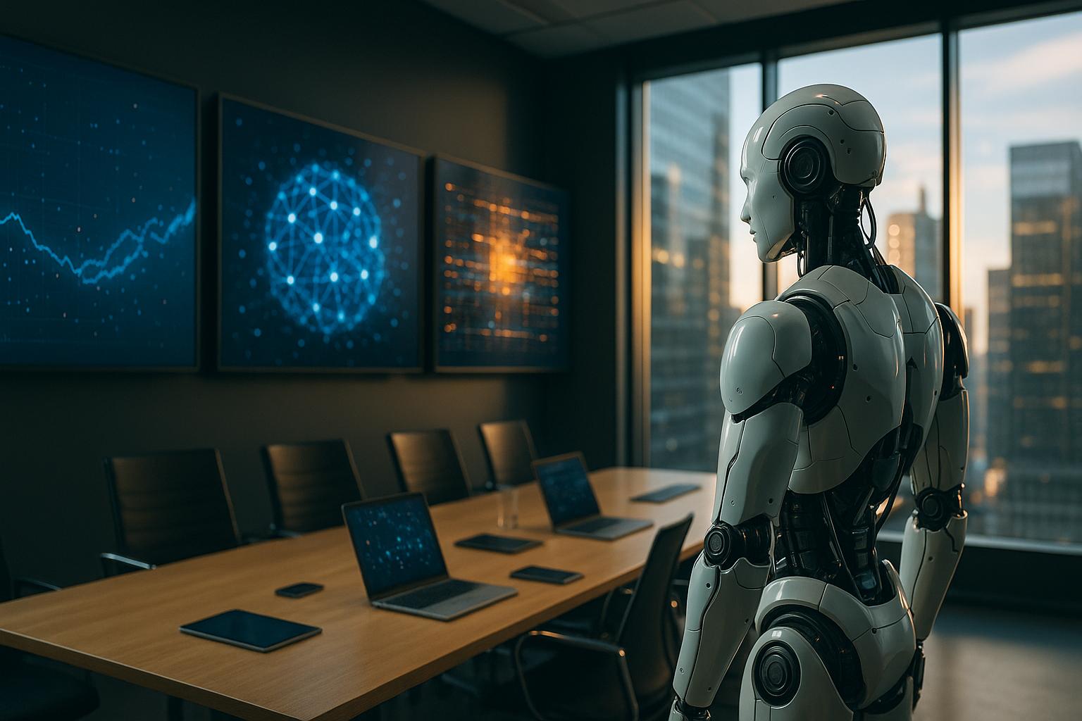 רשת חזקה של חיישנים תעשייתיים, זרמי נתונים וצמתי ענן מאובטחים, הממחישה תשתית נתוני AI ניתנת להרחבה לייצור על ידי iForAI.