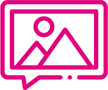 Pink icon of a wrench crossed with a pencil inside a rectangle, symbolizing editing or settings.