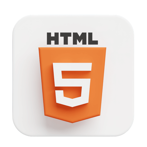 3d HTML icon