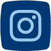 Blue instagram icon