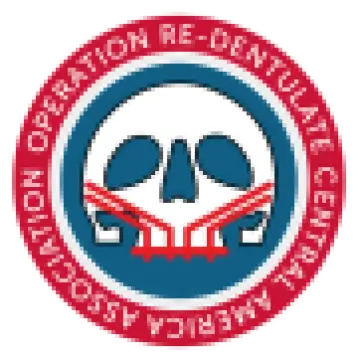 Circular logo with a stylized skull and crossbones in the center, surrounded by text reading 'Operation Re-Dentulate Central America Association' in a red ring.