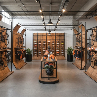 Team discussing pop-up retail strategy around design plans.