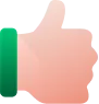Icon of a raised hand with the palm facing forward.