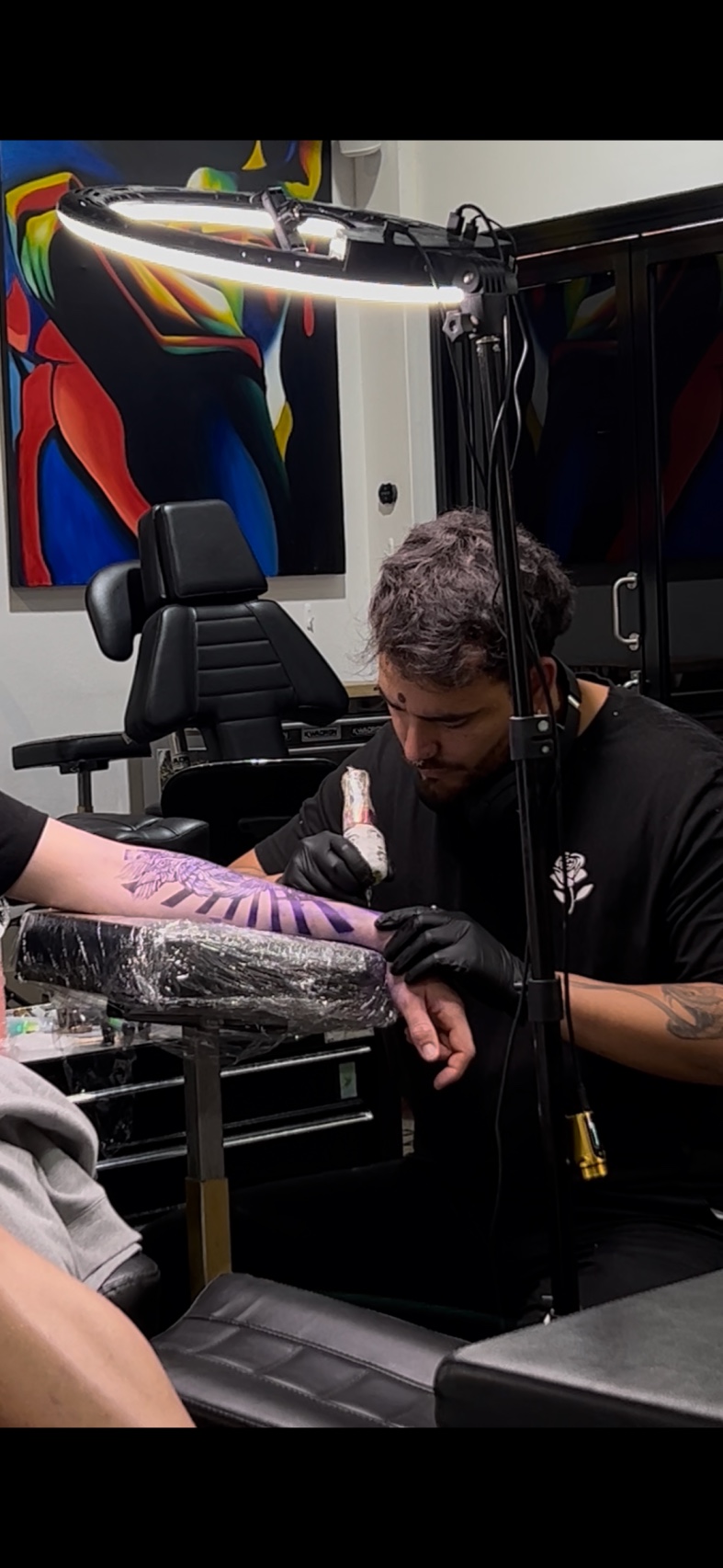 The artist behind the work 