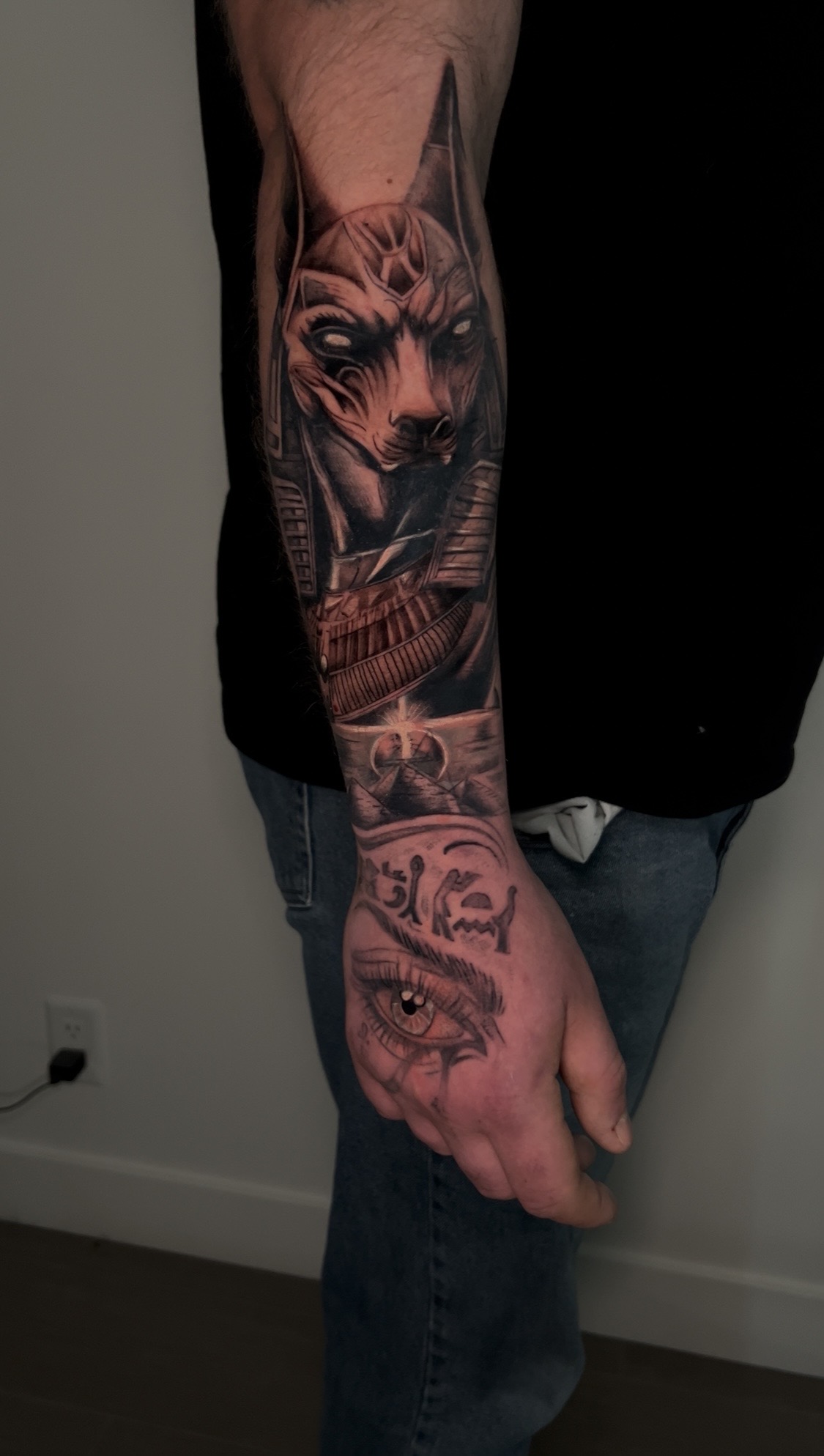 Realism Anubis Tattoo