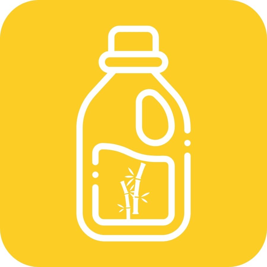 Icono amarillo y blanco de melaza