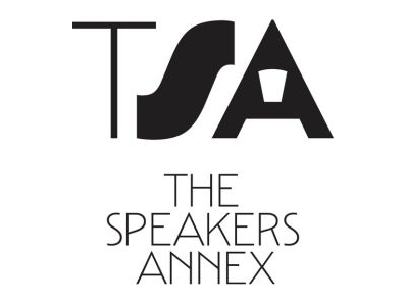 Logo with acronym TSA and text below reading The Speakers Annex.