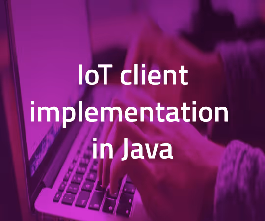 IoT client implementation in Java