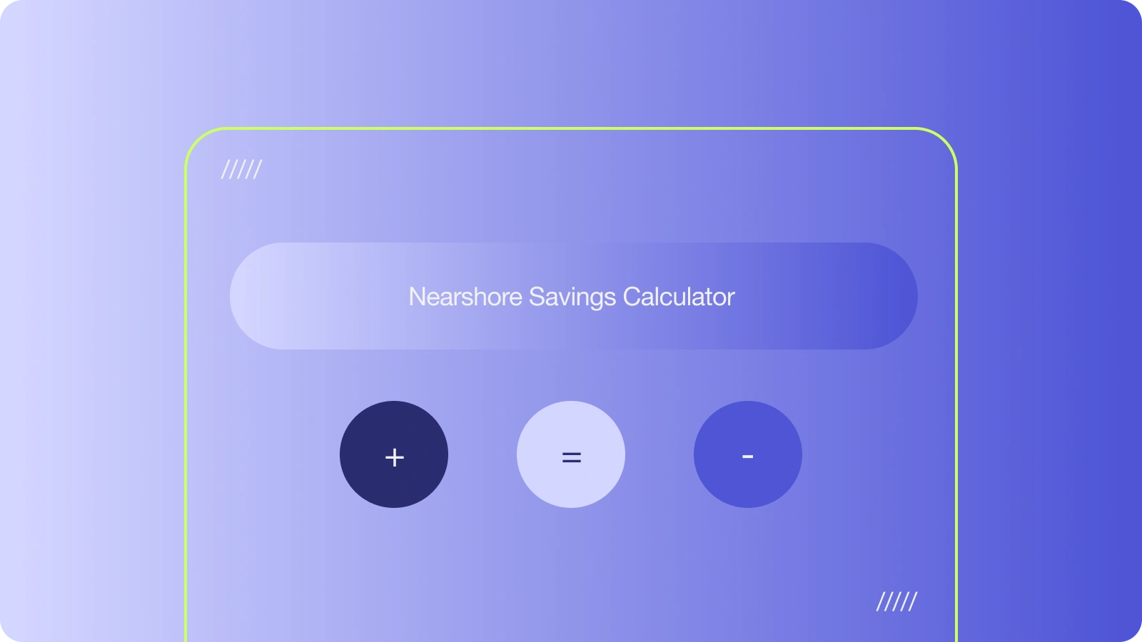 Nearshore Savings Calculator
