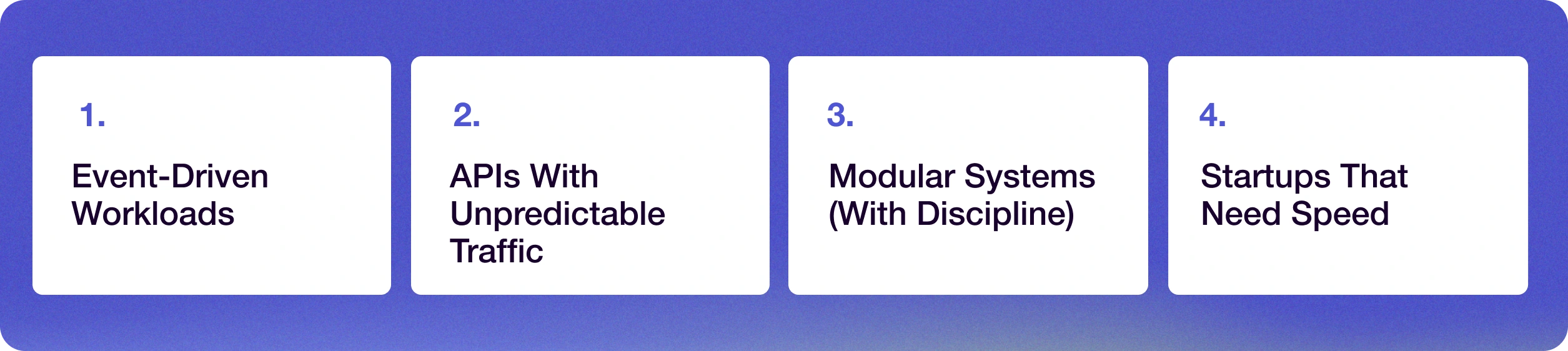 Where Serverless Architecture Works Well