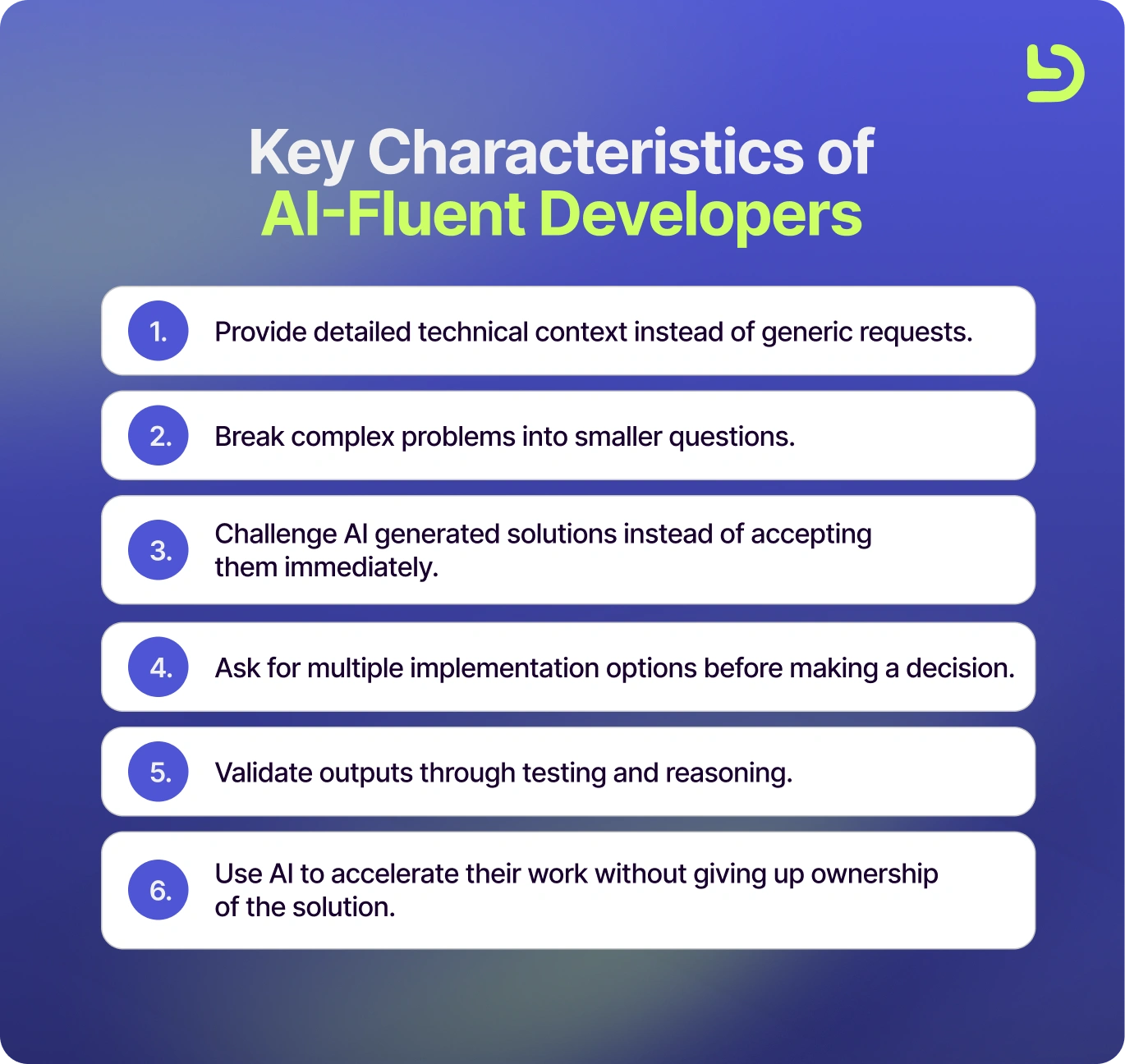 Key Characteristics of AI-Fluent Developers