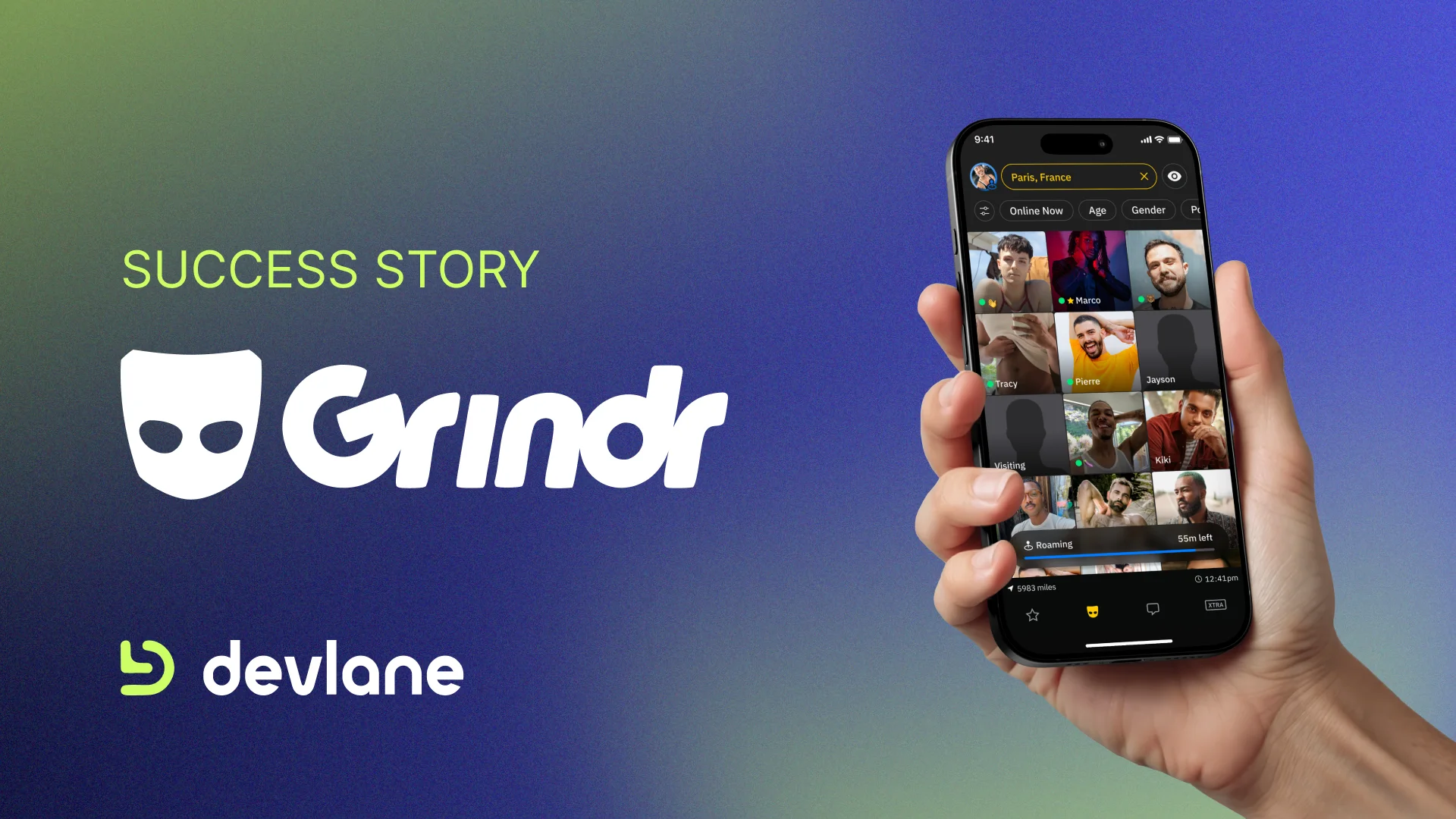Success case Grindr - Devlane