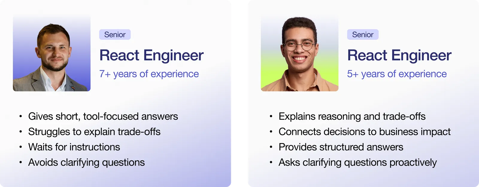 This is why two candidates with the same technical background can have very different outcomes.