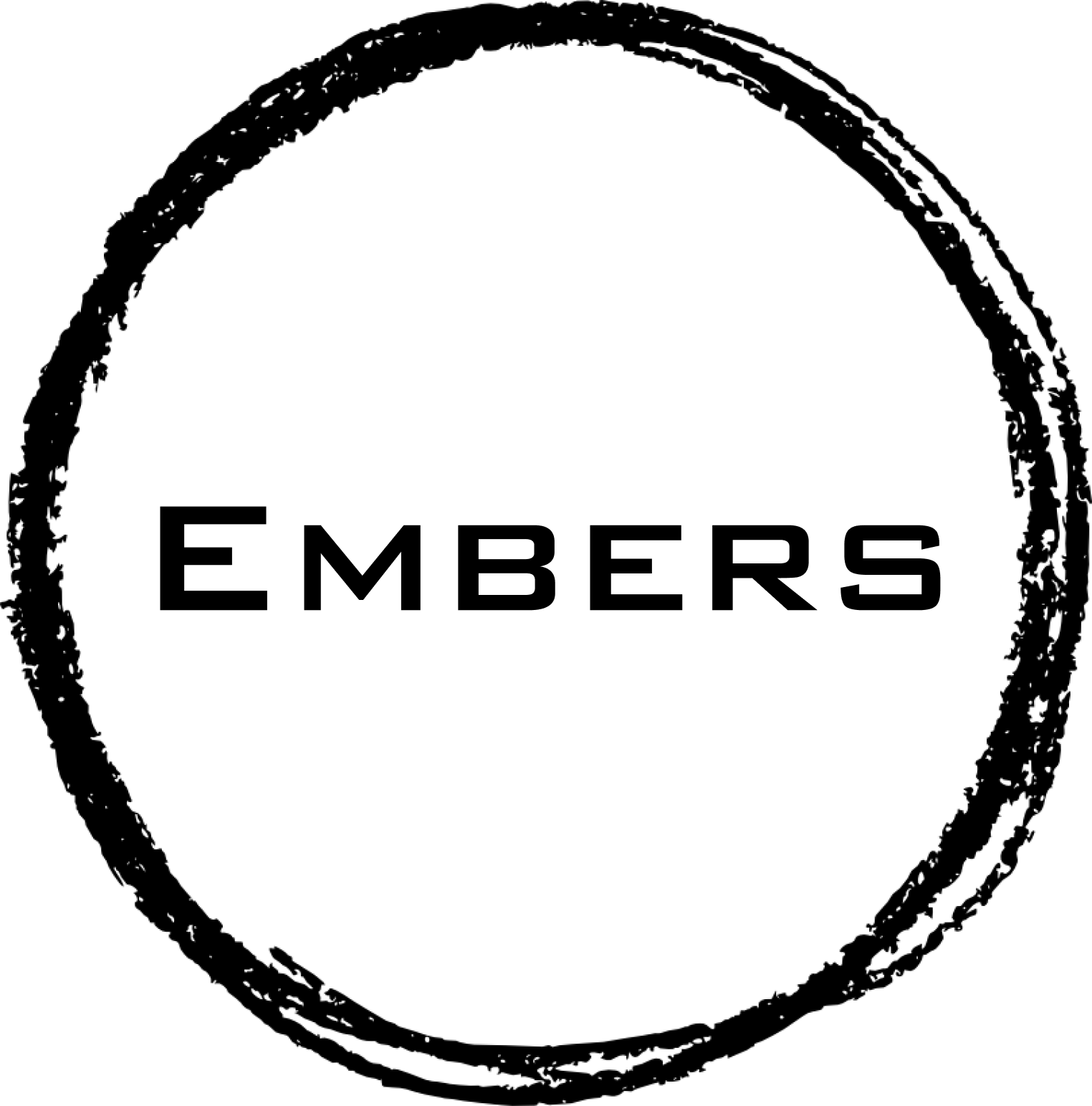 Luke Embers logo in black.