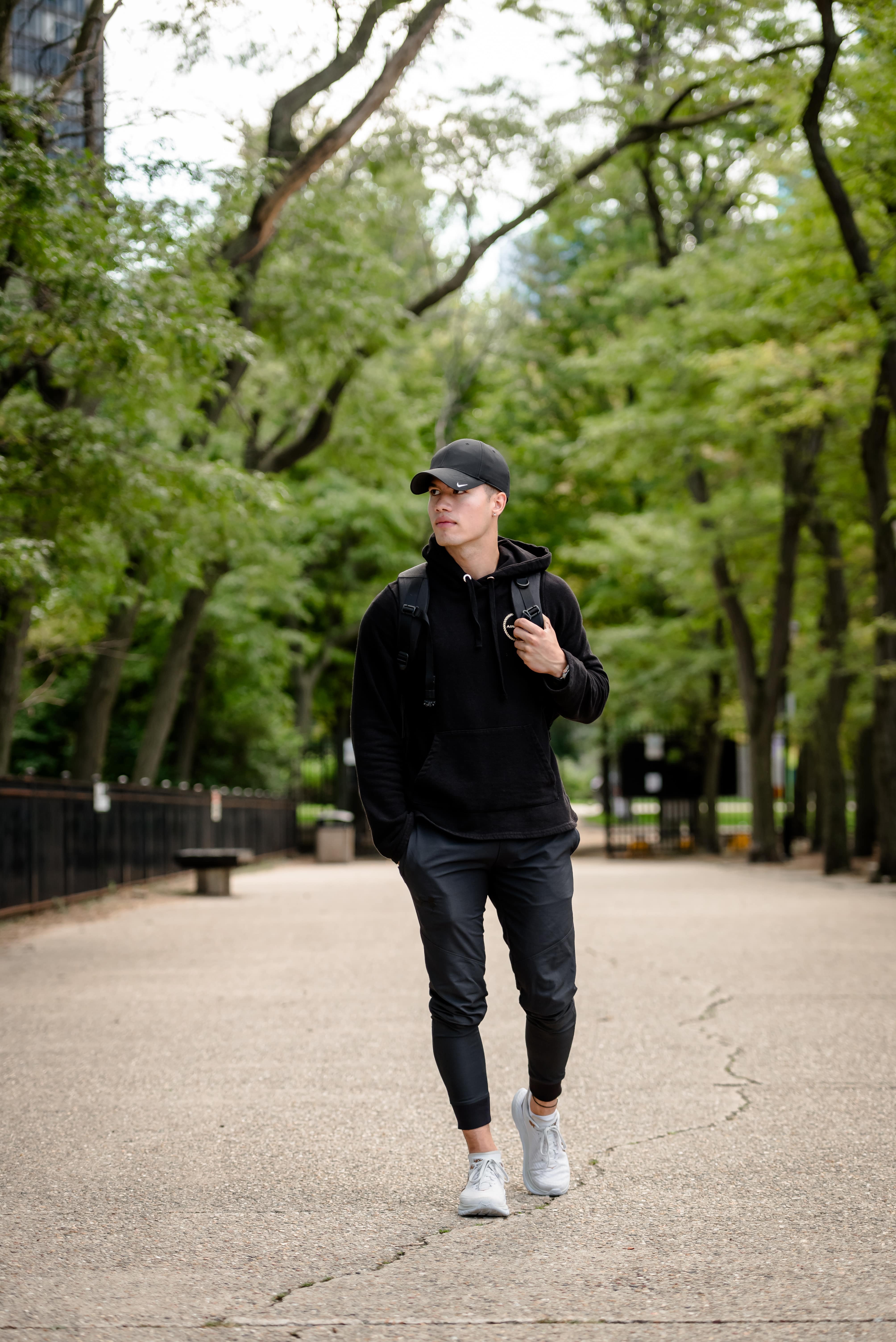 Image of Luke Embers modeling for Airetage clothing.