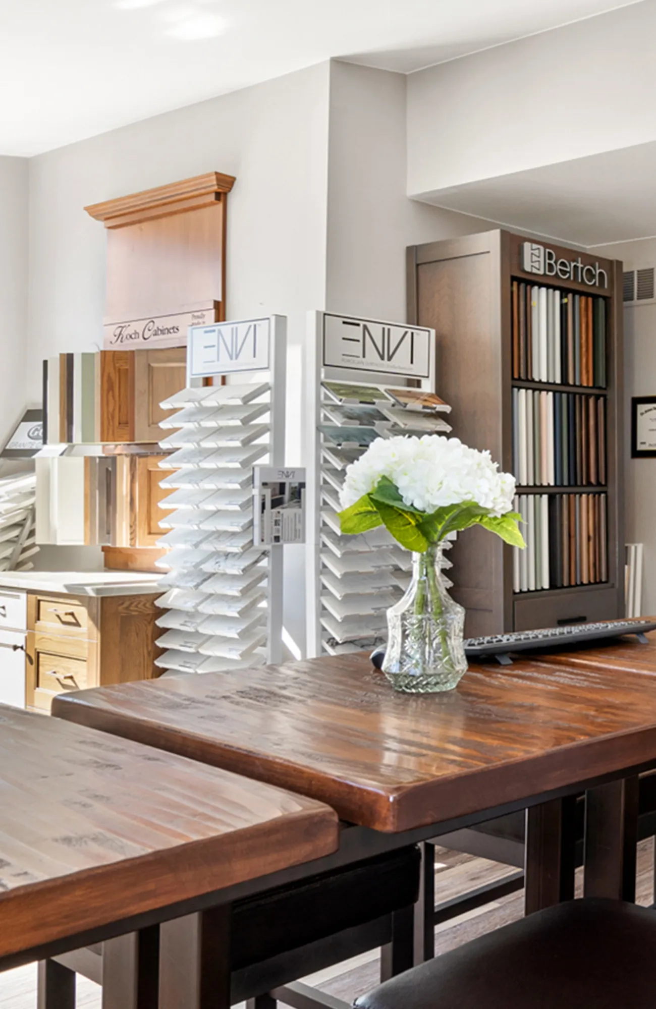 Modern cabinetry showroom