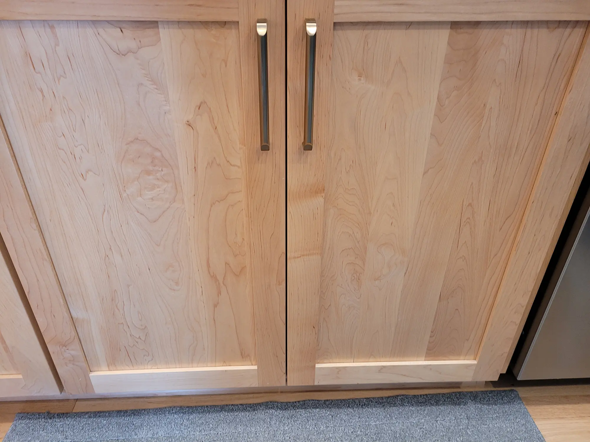 Light wood cabinet doors