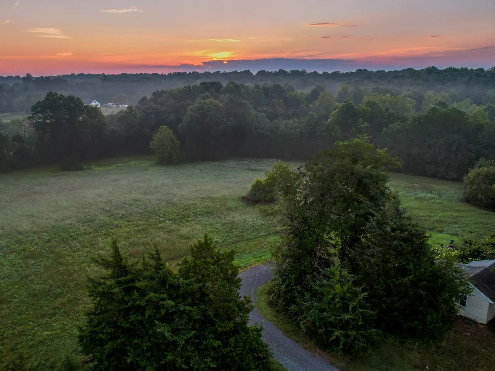 Overlooking the pasture at The Little House