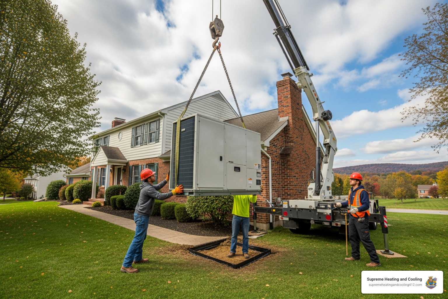 Infographic explaining how a heat pump transfers heat for both heating and cooling - heat pump replacement o'hara township pa