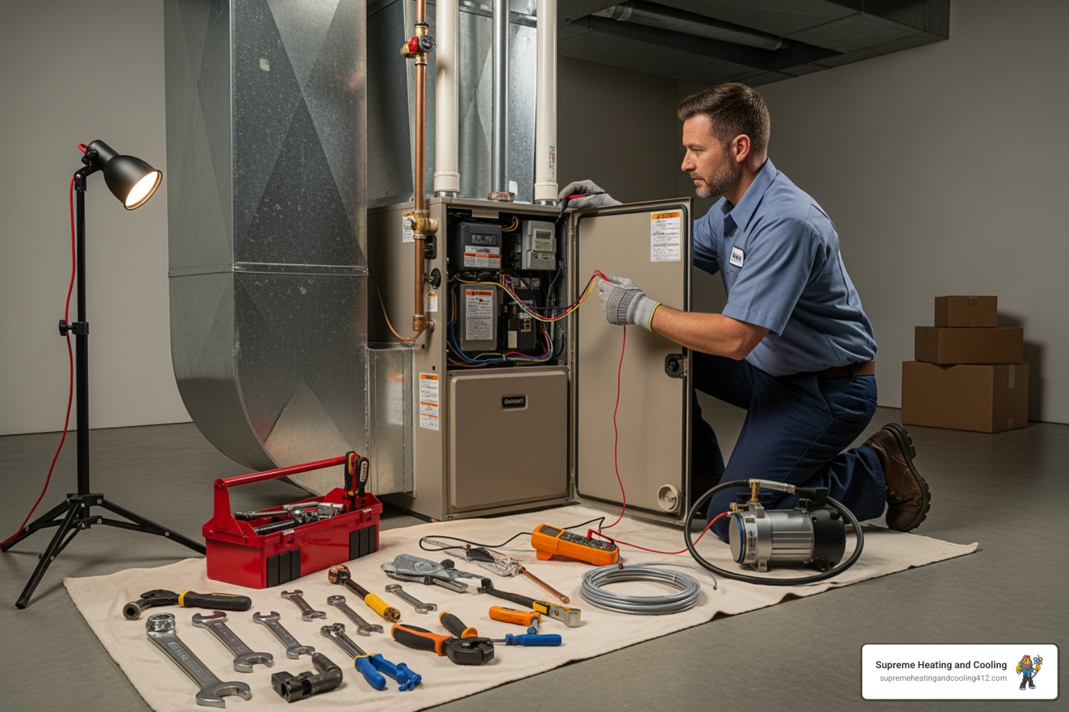 a list of common heating services - certified heating technician in pittsburgh, pa