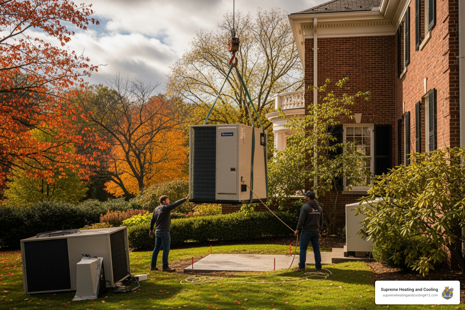 infographic showing heat pump replacement timeline with signs of failure, decision factors, and benefits of upgrading including energy savings and improved comfort - heat pump replacement fox chapel pa