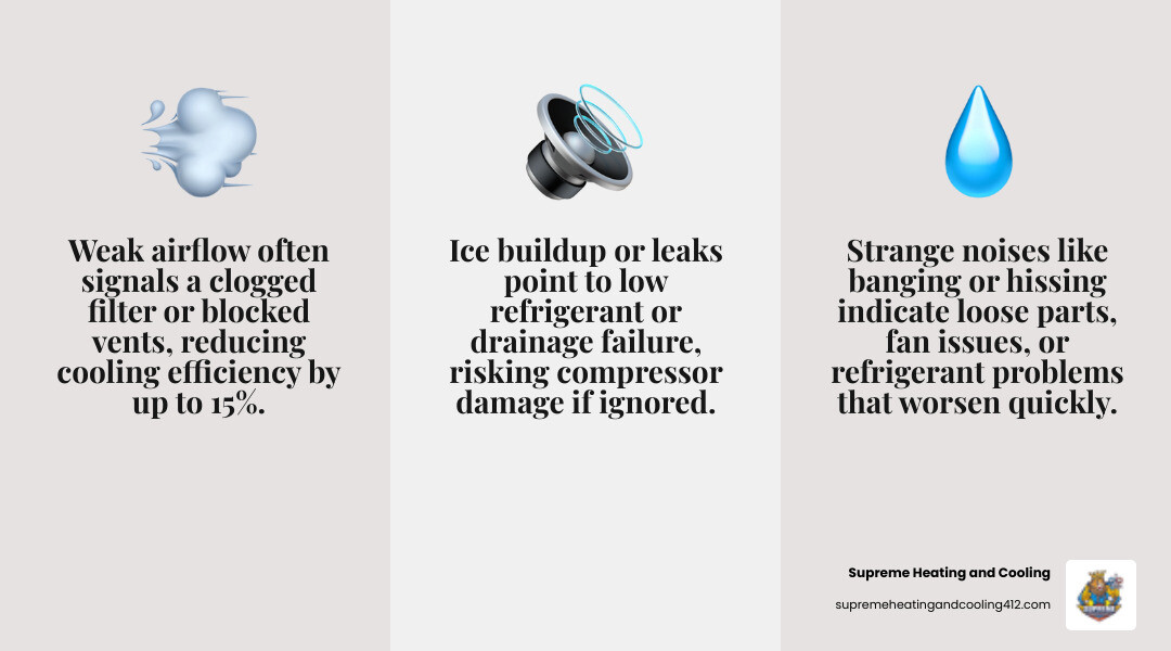 Infographic showing 6 common AC warning signs and how professional repair restores airflow and comfort - ac repair bethel Infographic showing 6 common AC warning signs and how professional repair restores airflow and comfort - ac repair bethel