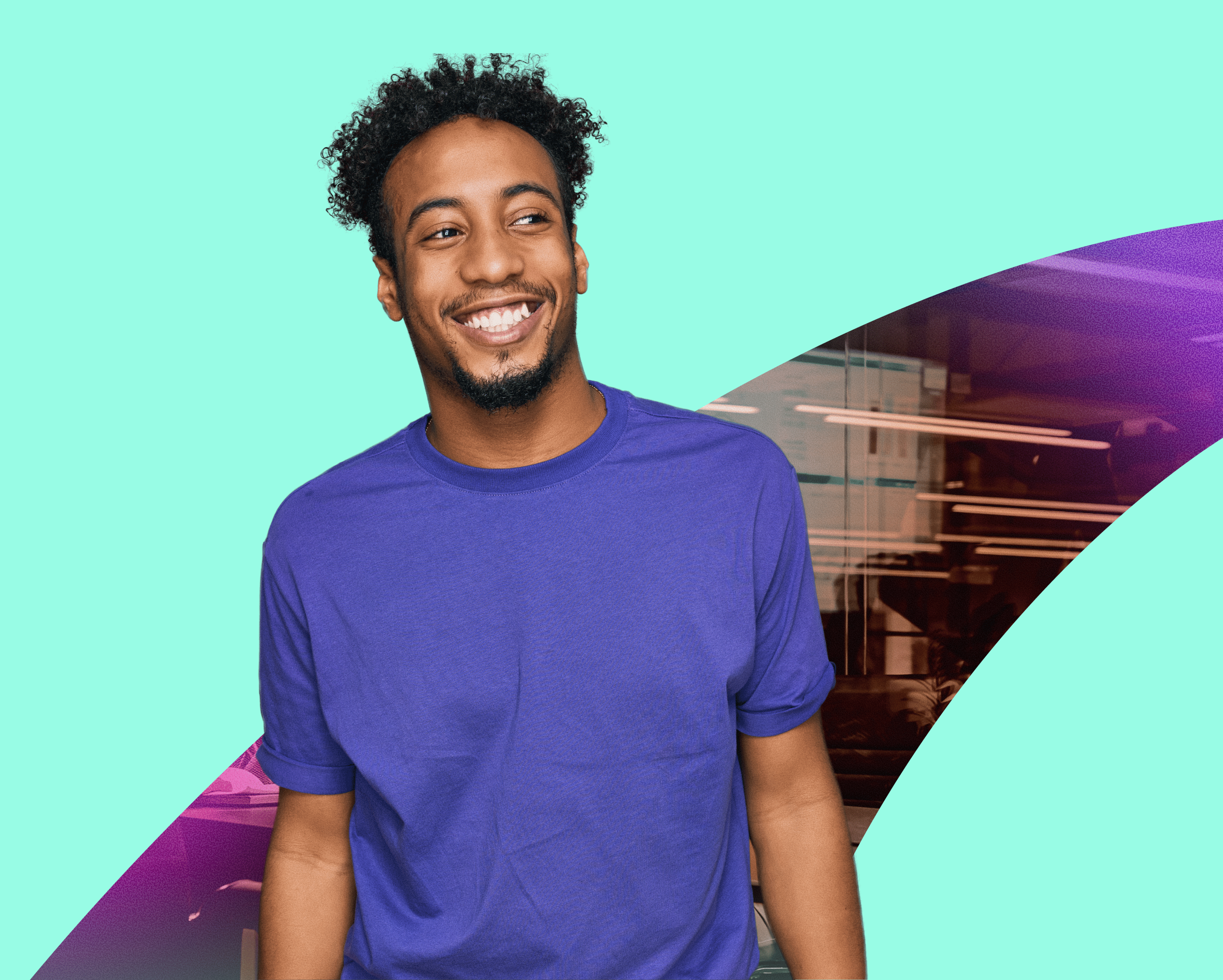 smiling man with digital gift cards and rewards from totally rewards 