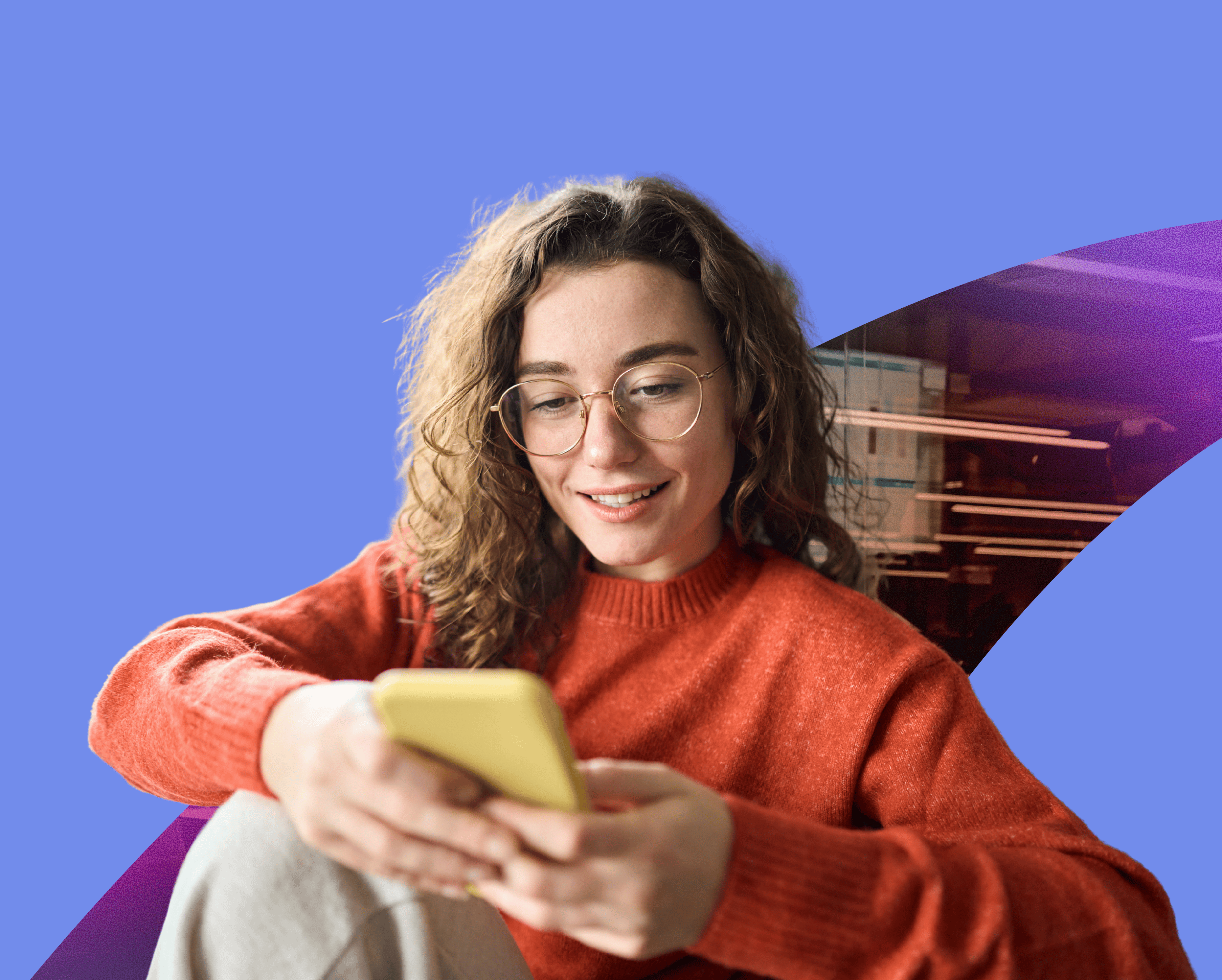 smiling woman using smart phone, fintech, loyalty, digital gift cards, Totally rewards