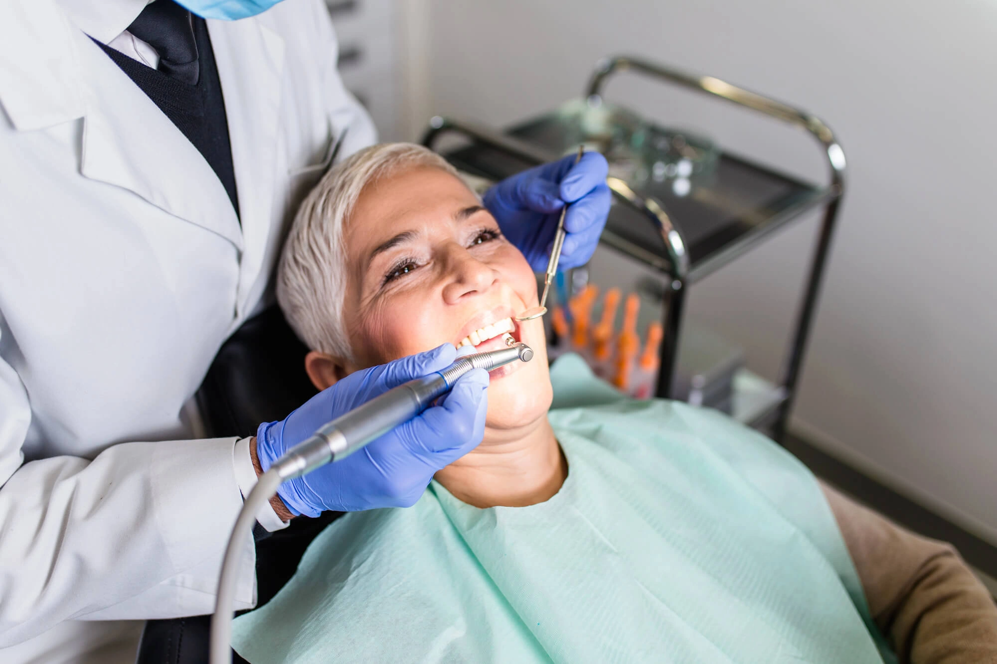 Patient undergoing dental implants west chester pa
