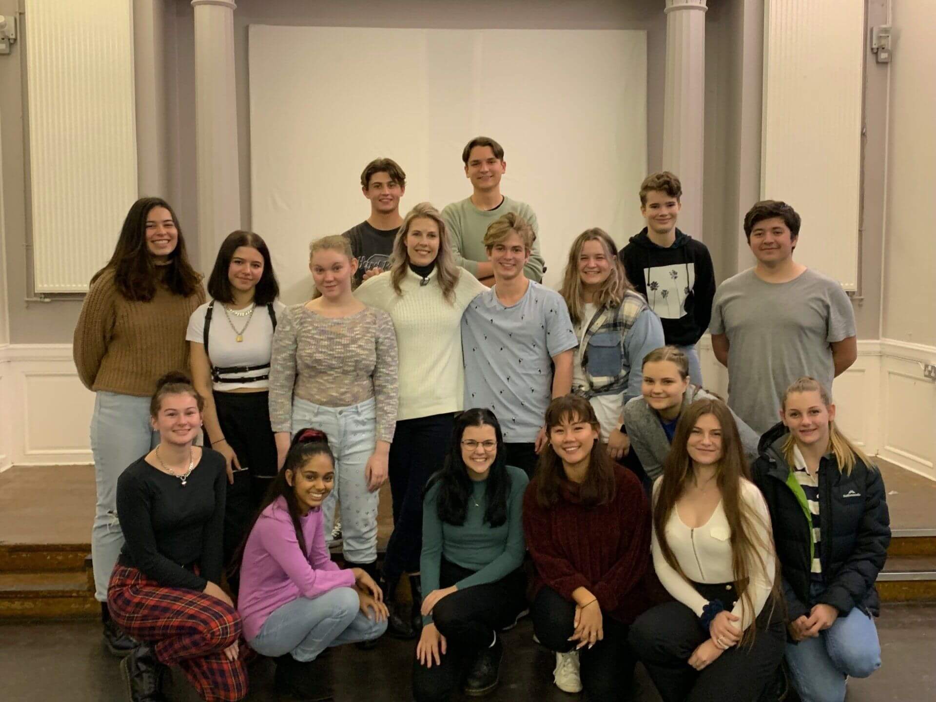 Group of students in Australia at A Meisner Class