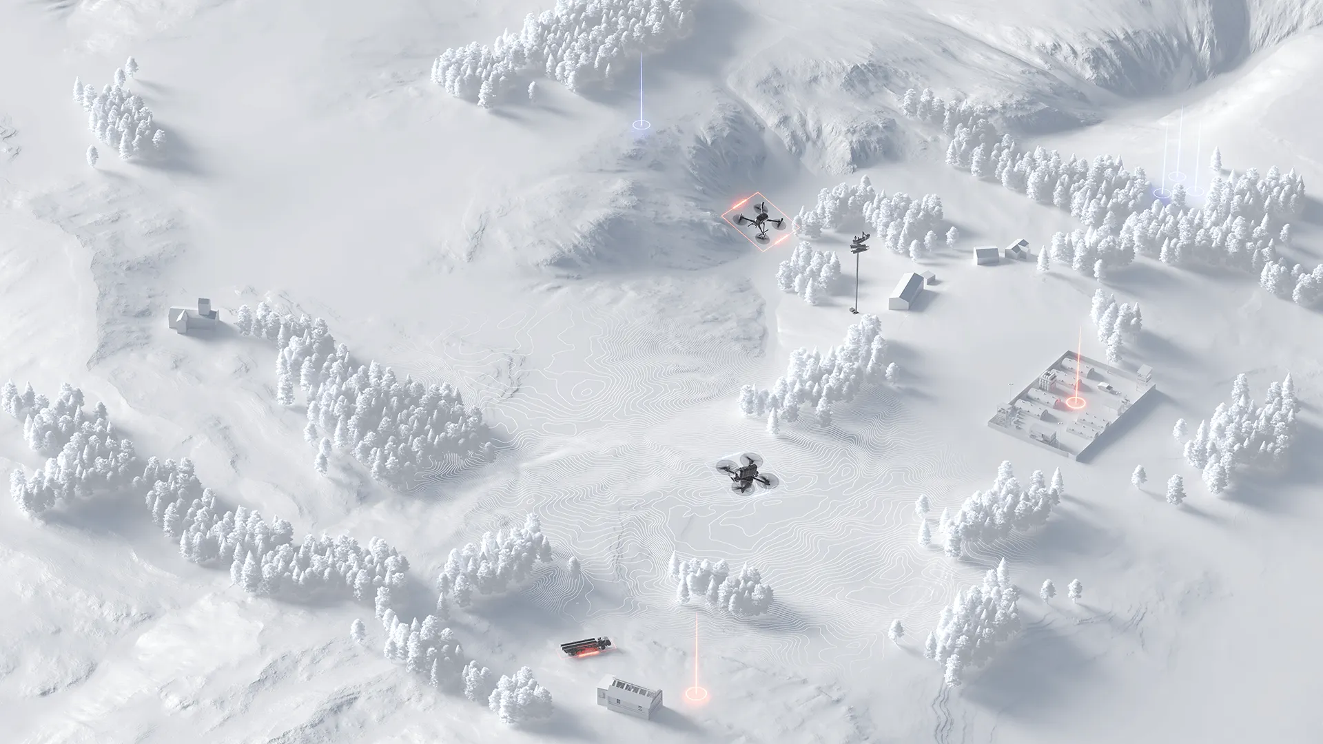 3d forest scene of OV1